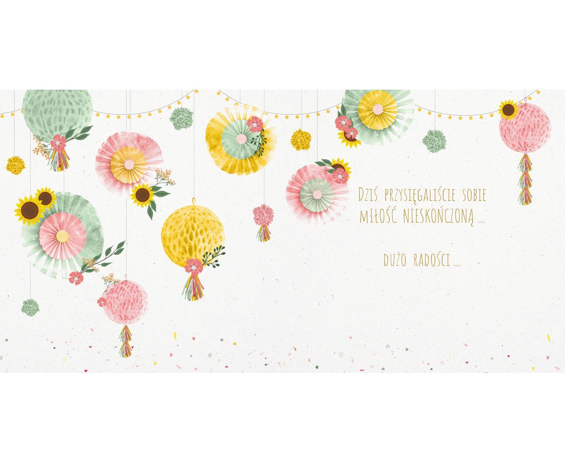 Greeting card Wedding, Bride and Groom, 1 pc.